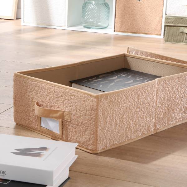 Aufbewahrungsbox 22187 Beige - Polyester - 48 x 15 x 32 cm