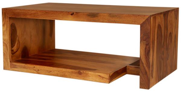 Couchtisch Tara-cofp Braun - Sheesham - 110 x 45 x 60 cm