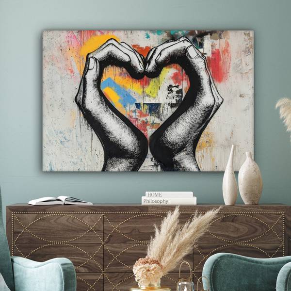 BILDER Herz 150 x 100 cm