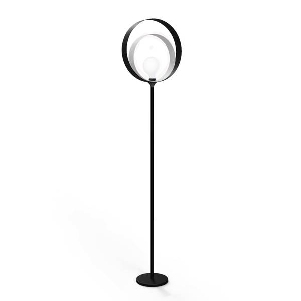 Stehlampe Nucleo Schwarz - Grau