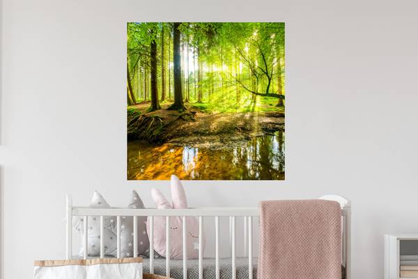 WANDTATTOO Wald Grün - Polypropylen - 50 x 50 x 1 cm