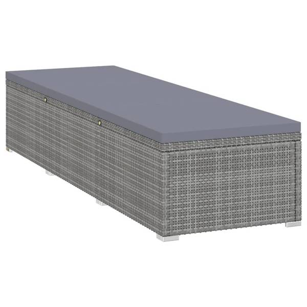 Garten-Sonnenliegen 3003799 (3-teilig) Grau - Polyethylen - 60 x 31 x 195 cm