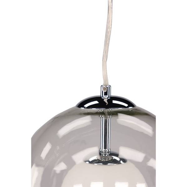 Lampe Roche Grau - Glas - 25 x 25 x 25 cm