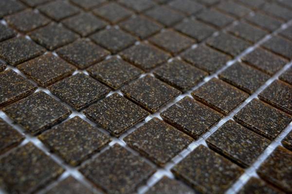 Mosaikfliesen 200-A36 Braun - Glas - 33 x 33 x 33 cm