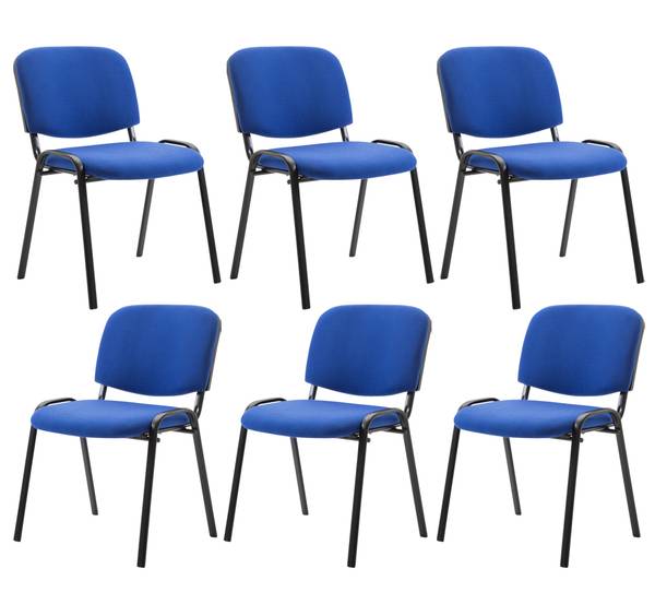 Eetkamerstoelen Ken set van 6 blauw