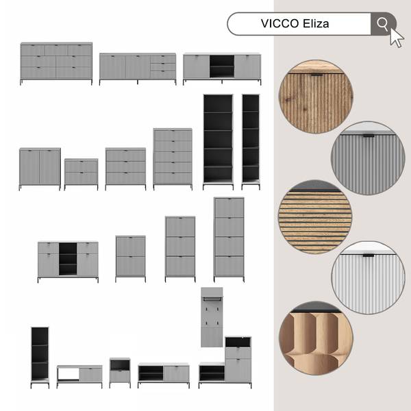 Bibliothèque Eliza 56443 | Je commande ! | home24