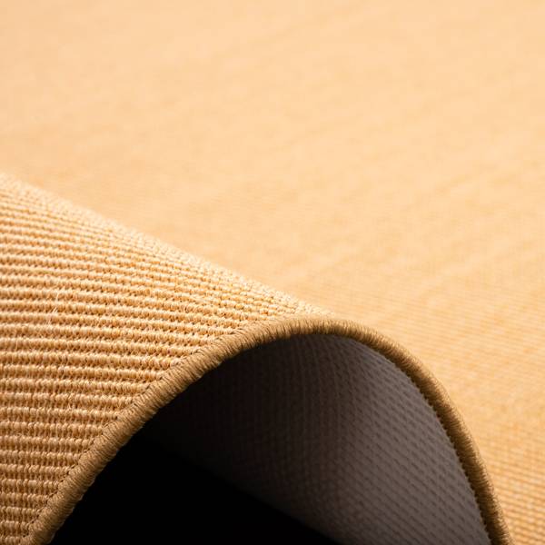 Sisal Teppich Rund Gold - 133 x 133 cm