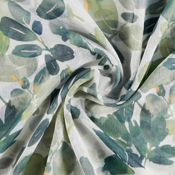 Fertigvorhang STEFFI Grün - Textil - 135 x 255 x 1 cm