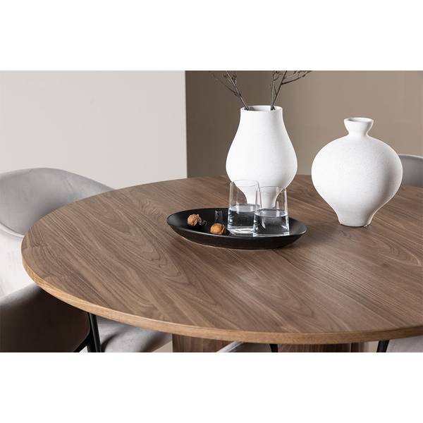 Essgruppe Olivia 5-teilig Braun - Polyester - Webstoff - 110 x 75 x 110 cm
