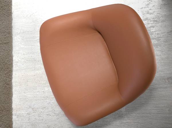 Drehbarer Sessel 5116 Braun - Kunstleder - Kunstharz - Vinyl - 86 x 79 x 83 cm