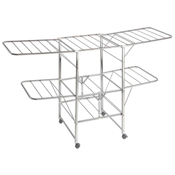 Wäschetrockner MOBILE, klappbar Silber - Metall - 58 x 109 x 186 cm