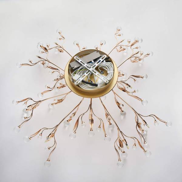 Deckenleuchte Gutenstein Gold - Metall - 78 x 29 x 29 cm