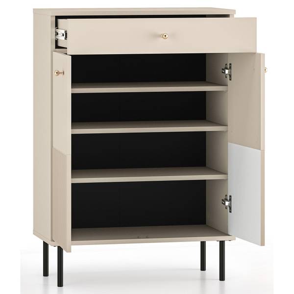 Schuhschrank CALETTO Beige - Melamin - 68 x 98 x 34 cm