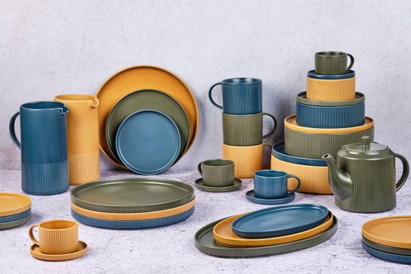 Serviesset SCANDI 36-delig blauw