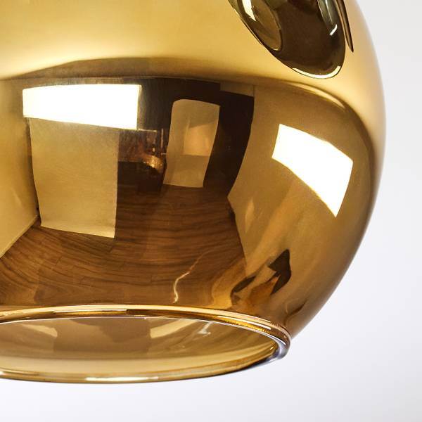Deckenleuchte Cesaro Blau - Gold - Grau - Grün - Silber - Aluminium - Klarglas - 31 x 28 x 70 cm