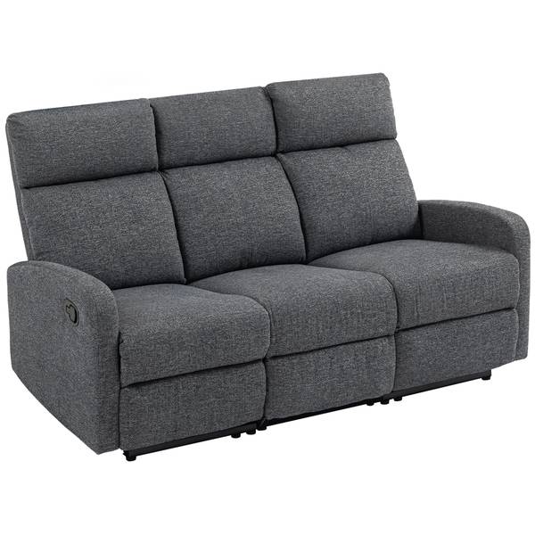 Relaxsessel 83B-377V00GY Grau - Chenille - Webstoff - 91 x 98 x 161 cm