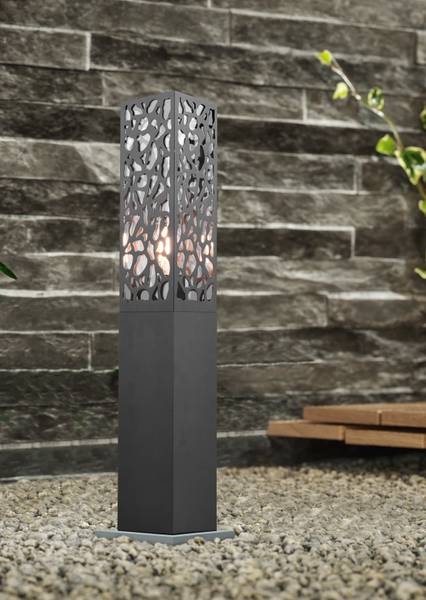 Mastleuchte COOPER Grau - Metall - 10 x 60 x 10 cm