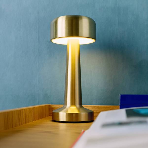 Tischlampe David Gold - Metall - 9 x 23 x 9 cm