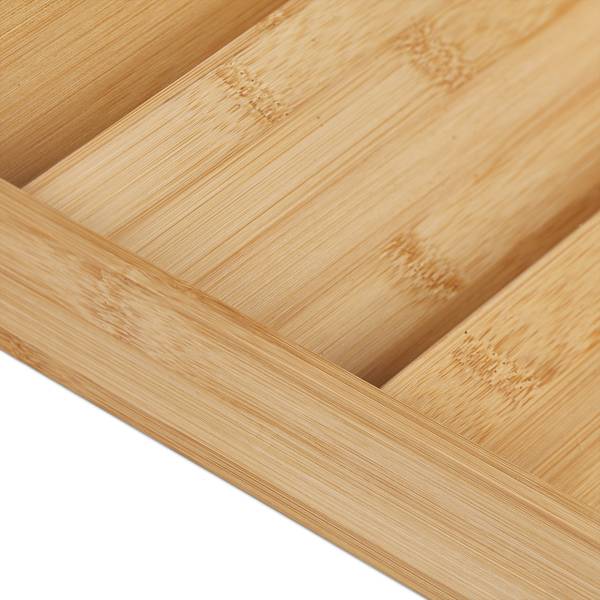 Kruidenrek lade set van 2 bruin - bamboe - 20 x 5 x 38 cm