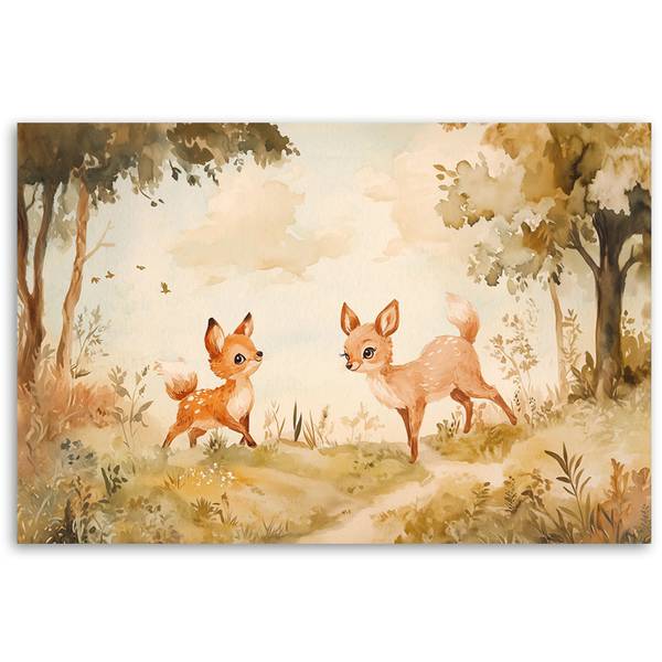 Tableau déco Chevreuils Animaux dans la 100 x 70 cm
