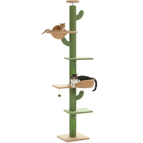 Kratzbaum AMT0246GN Grün - Holzwerkstoff - 29 x 42 x 1 cm