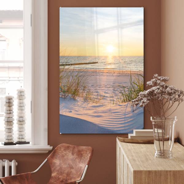 ACRYLGLASBILD Strand 60 x 90 cm