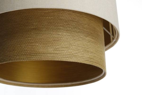 Hängeleuchte Duo Lami Line Beige - Gold