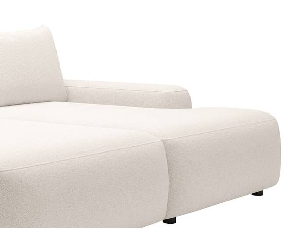 Sofa ohne Schlafmöglichkeit DAVISO Weiß - Textil - 164 x 87 x 232 cm