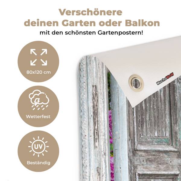 GARTENPOSTER Gartenpforte 80 x 120 cm