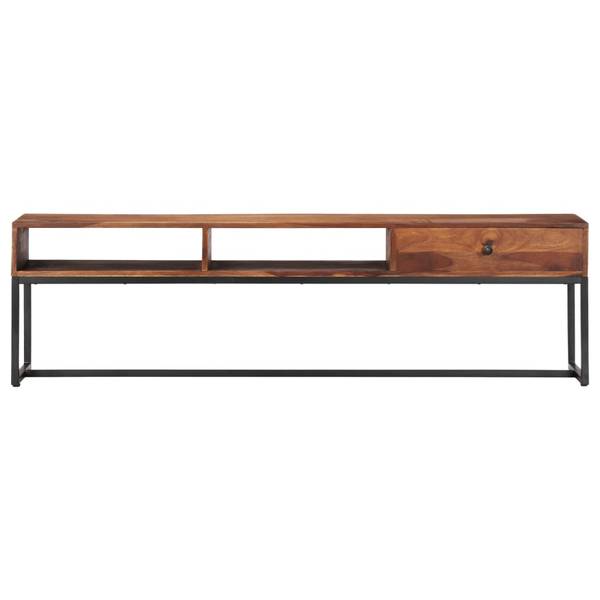 TV-Schrank D667 Braun - Massivholz - 30 x 45 x 160 cm