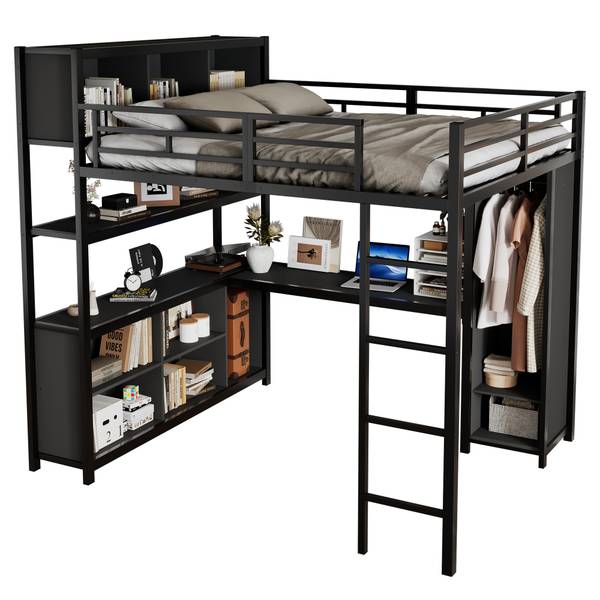 Hochbett Mia Schwarz