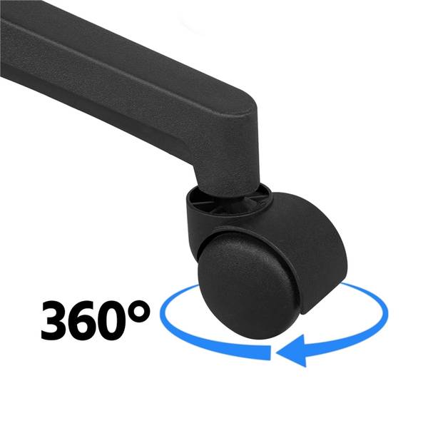 2 x Ergonomischer Bürostuhl Schwarz - Kunststoff - 60 x 97 x 61 cm
