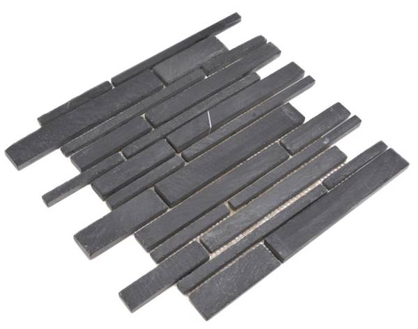 Mosaikfliesen 34-0206 Schwarz - Stein - 31 x 31 x 31 cm
