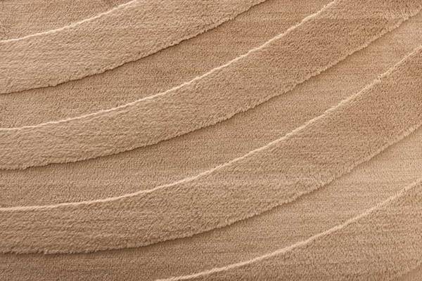 Teppich WAVE Beige - Baumwollstoff - Polyester - Wolle - 350 x 235 cm