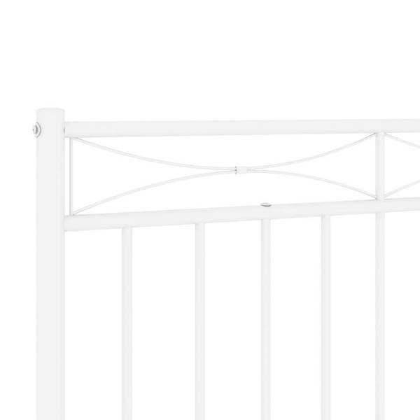 Kopfteil 3032644-2 Weiß - Stahl - 3 x 91 x 198 cm