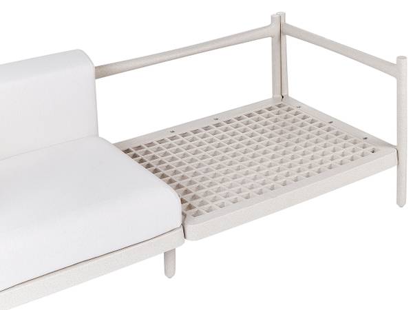 Tuinsofa FERRETTI 7-delig beige - kunststof - 187 x 68 x 73 cm