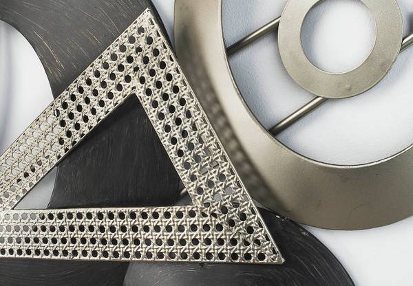 Wandobjekt WALLMETGRSIL Grau - Silber - Metall - 50 x 5 x 95 cm