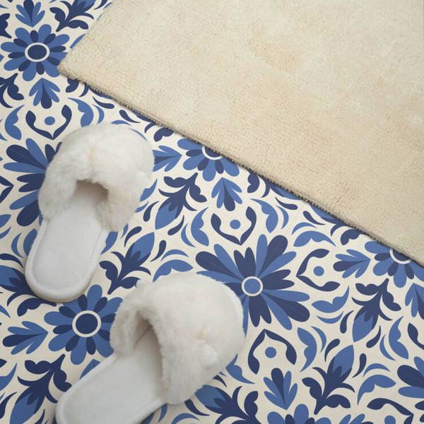 Vinylfliese BlattBlume 20er-Set 20 x 20 cm