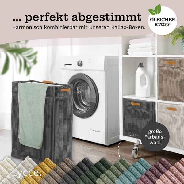 Nischenwäschekorb Schiefer Dunkelgrau