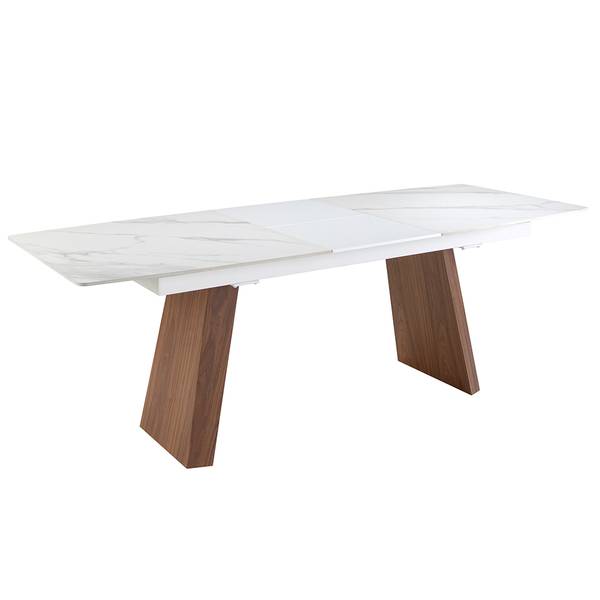 Esstisch 1134 Weiß - Marmor - 180 x 76 x 90 cm