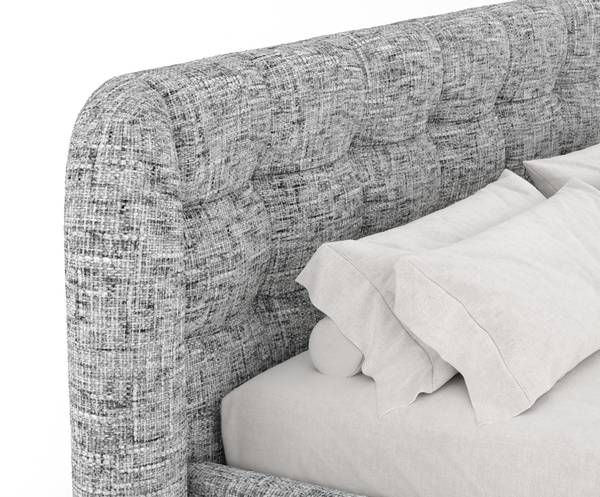 Polsterbett Nuno Grau - Liegefläche Breite: 140 cm