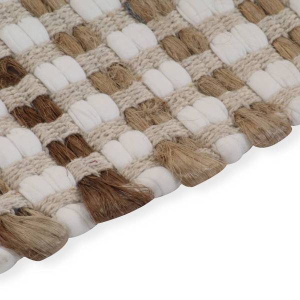 Tapis de bain 296040 (lot de 2) Beige - Blanc