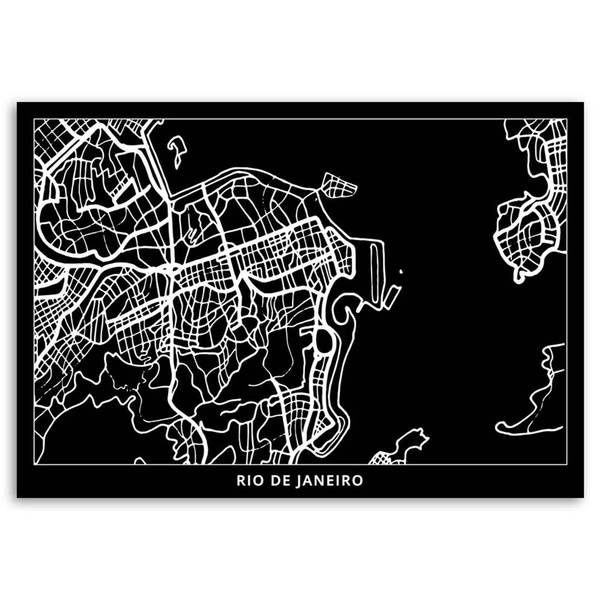 Tableau déco rio de janeiro plan 60 x 40 cm