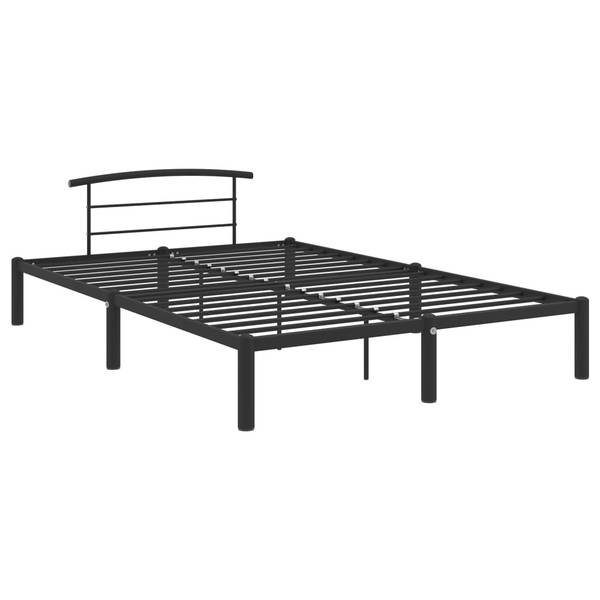 Bettgestell X942 Schwarz - Metall - 130 x 63 x 210 cm
