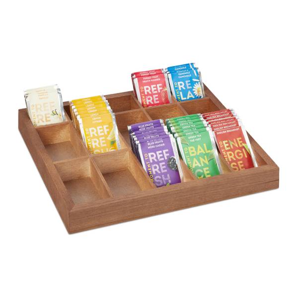 Sortierbox aus Holz Braun - Holzwerkstoff - 32 x 4 x 26 cm
