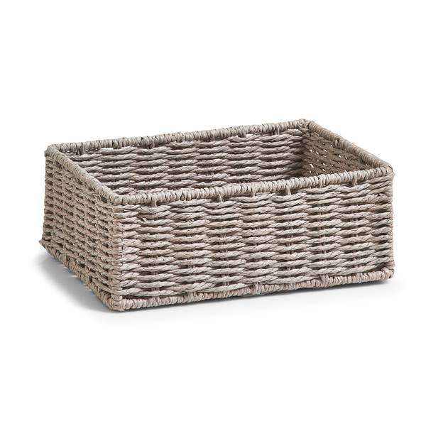 Panier de rangement Gris - Papier - 14 x 7 x 20 cm