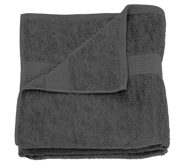 Duschtuch anthrazit 70x140 cm Frottee Grau - Frottee - 70 x 1 x 140 cm
