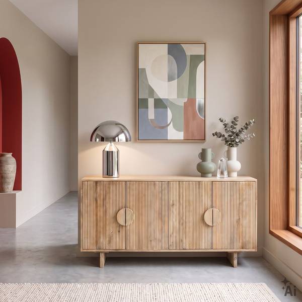 Sideboard DEVA Braun - Mango - 160 x 80 x 40 cm