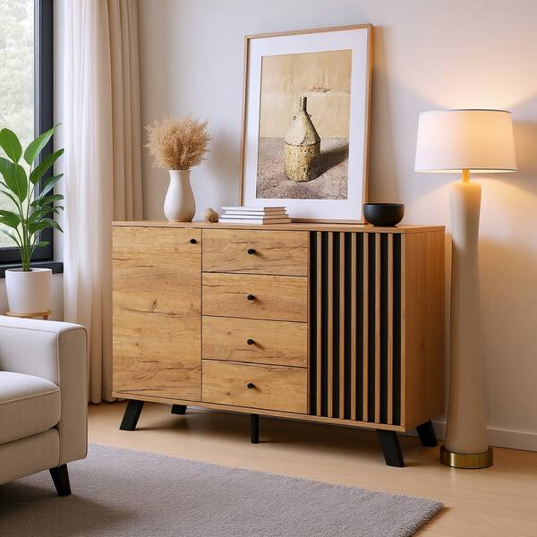 Sideboard Breaker Braun - Holzwerkstoff - 120 x 75 x 38 cm