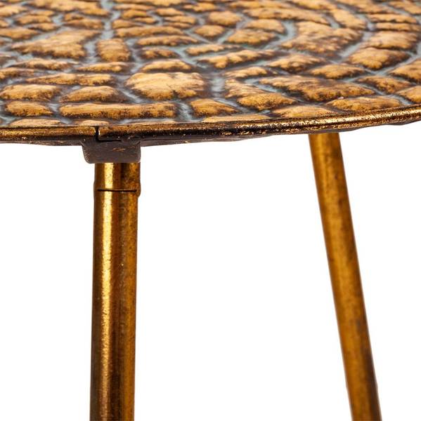 Couchtisch 4523288386 Gold - Metall - 55 x 40 x 55 cm